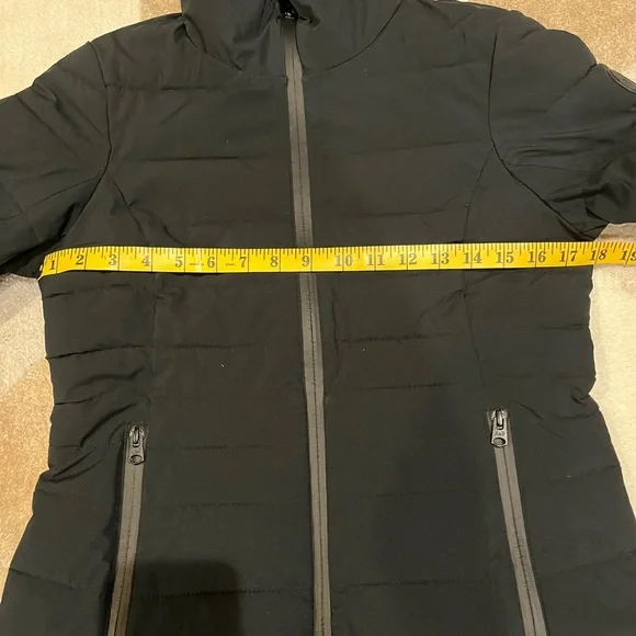 Abercrombie & Fitch Women's Black Lightweight Puffer Coat - Picture 3 of 7